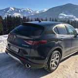 Auch das Heck des Stelvio ist ansehnlich