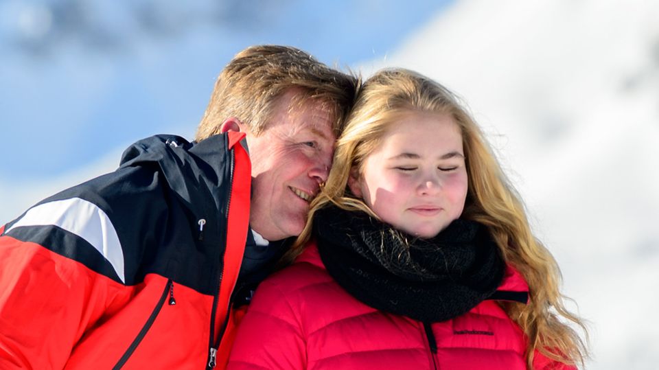 König Willem-Alexander und seine Tochter Amalia König Willem-Alexander und seine Tochter Amalia