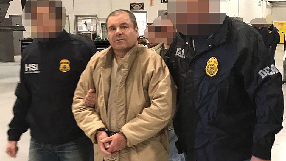 Joaquin Guzman Loera, auch El Chapo genannt, auf dem Weg