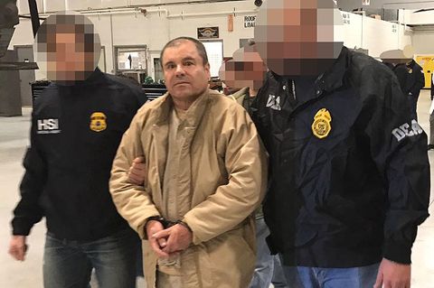 Joaquin Guzman Loera, auch El Chapo genannt, auf dem Weg