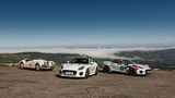Familientreffen: Jaguar XK120, F-Type Rallye Car und F-Type Chequered Flag