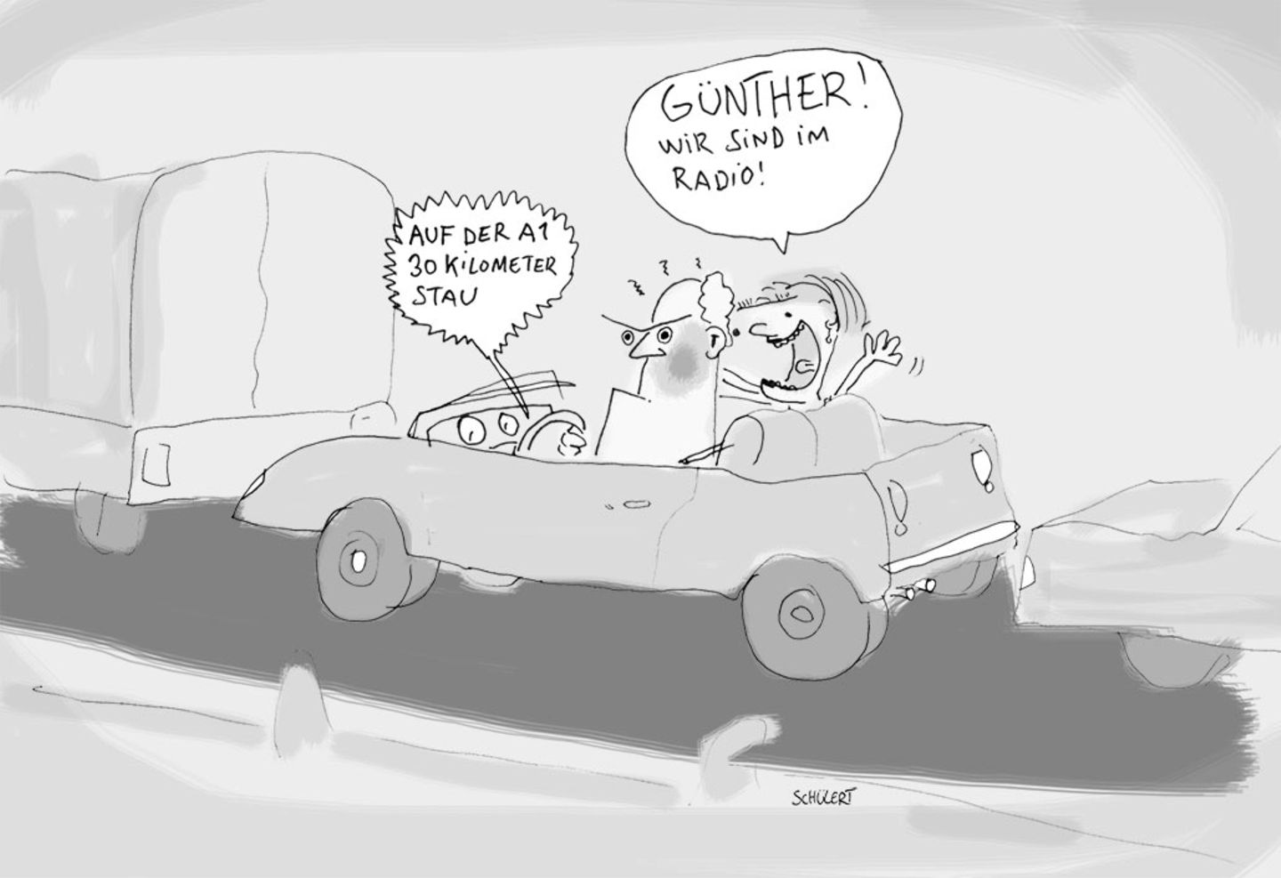 Cartoons von Tobias Schülert: Klimawandel - So schlecht geht es Frau Holle