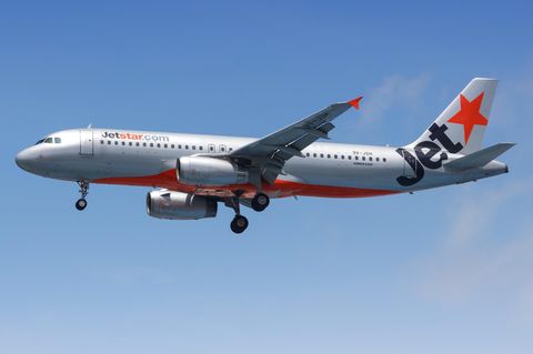 Ein Flugzeug der australischen Billig-Fluggesellschaft Jetstar.
