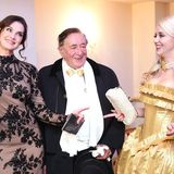 Brooke Shields mit Richard und Cathy Lugner beim Opernball 2016