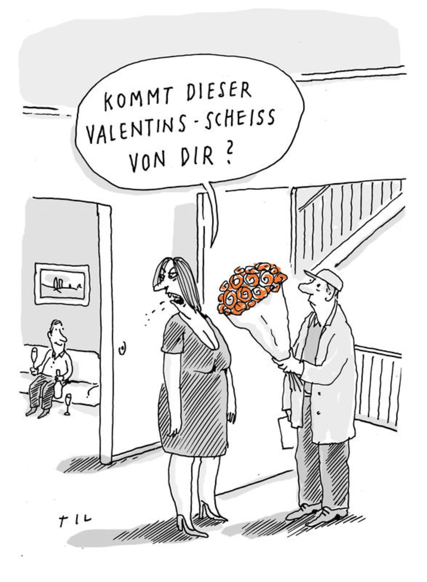 Liebe und Beziehungen: "Bringt doch nichts, seinen Liebeskummer zu ertränken": Cartoons zum Valentinstag