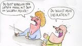 Liebe und Beziehungen: "Bringt doch nichts, seinen Liebeskummer zu ertränken": Cartoons zum Valentinstag