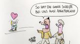 Liebe und Beziehungen: "Bringt doch nichts, seinen Liebeskummer zu ertränken": Cartoons zum Valentinstag