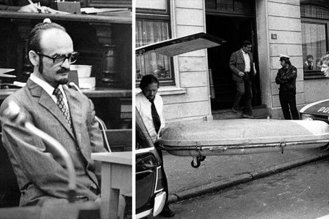 Fritz Honka in Hamburg vor Gericht, der Abtransport eines Leichnams