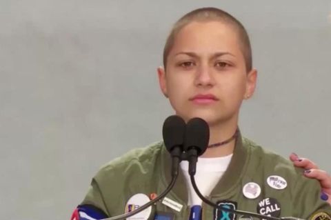 Emma Gonzales hält ihre Rede beim "March For Our Lives"