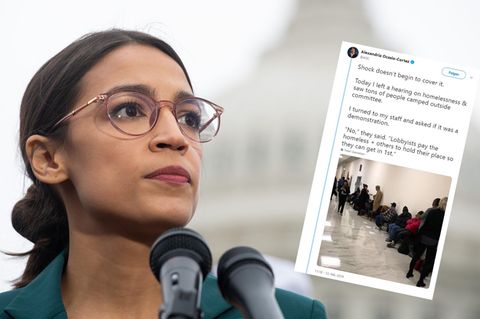 US-Demokratin Alexandria Ocasio-Cortez schockiert über die "Line-Standers"