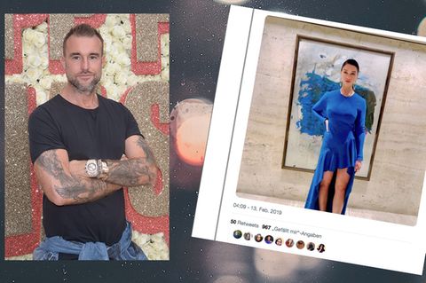 Designer Philipp Plein und Journalistin Alexandra Mondalek