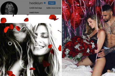 Heidi Klum, Jessica Alba und Co.: Das posten die Stars zum Valentinstag – Kitsch und nackte Haut