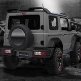 Bei diesem gerenderten Bild ist das Reserverad noch dran, auf der Messe fehlte es.