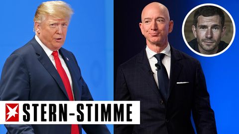 Donald Trump und Jeff Bezos