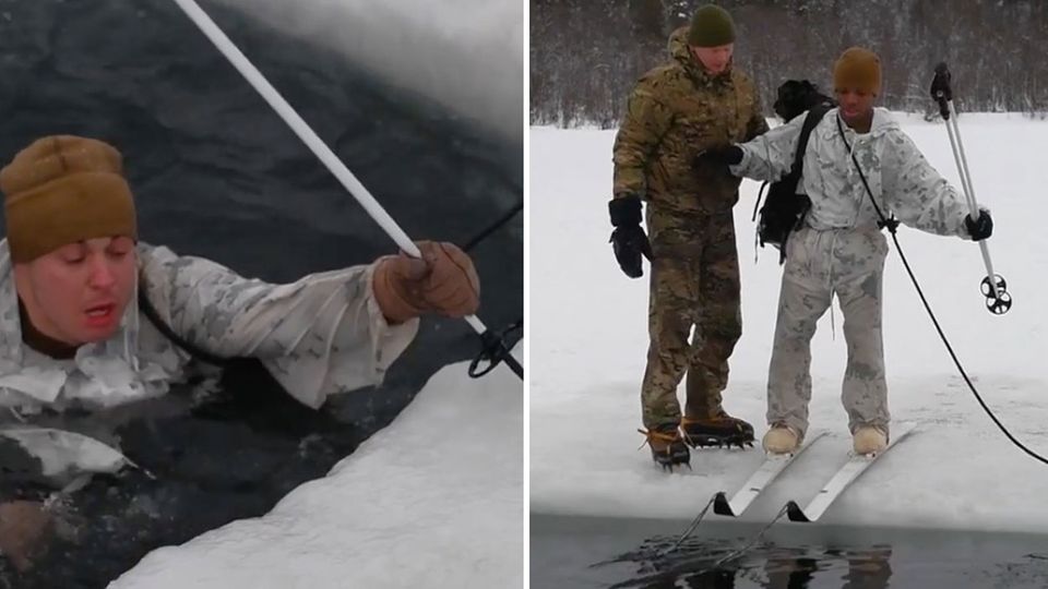 Training in Norwegen : So härten sich US-Marines gegen den Kälteschock ab