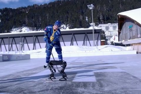 Entwicklung aus der Schweiz: Erste "Gehversuche": Roboter lernt Schlittschuhlaufen