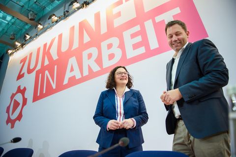 SPD-Chefin Andrea Nahles und Generalsekretär Lars Klingbeil