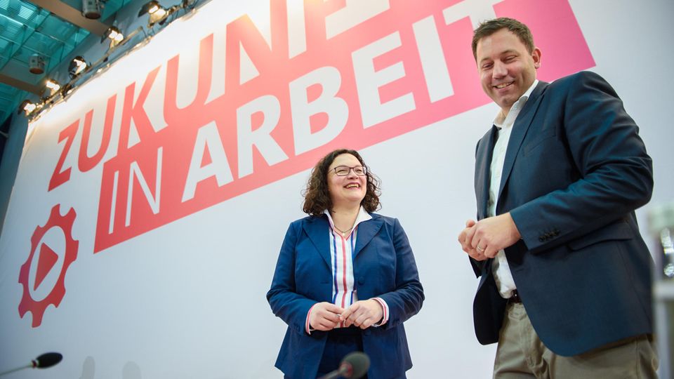SPD-Chefin Andrea Nahles und Generalsekretär Lars Klingbeil