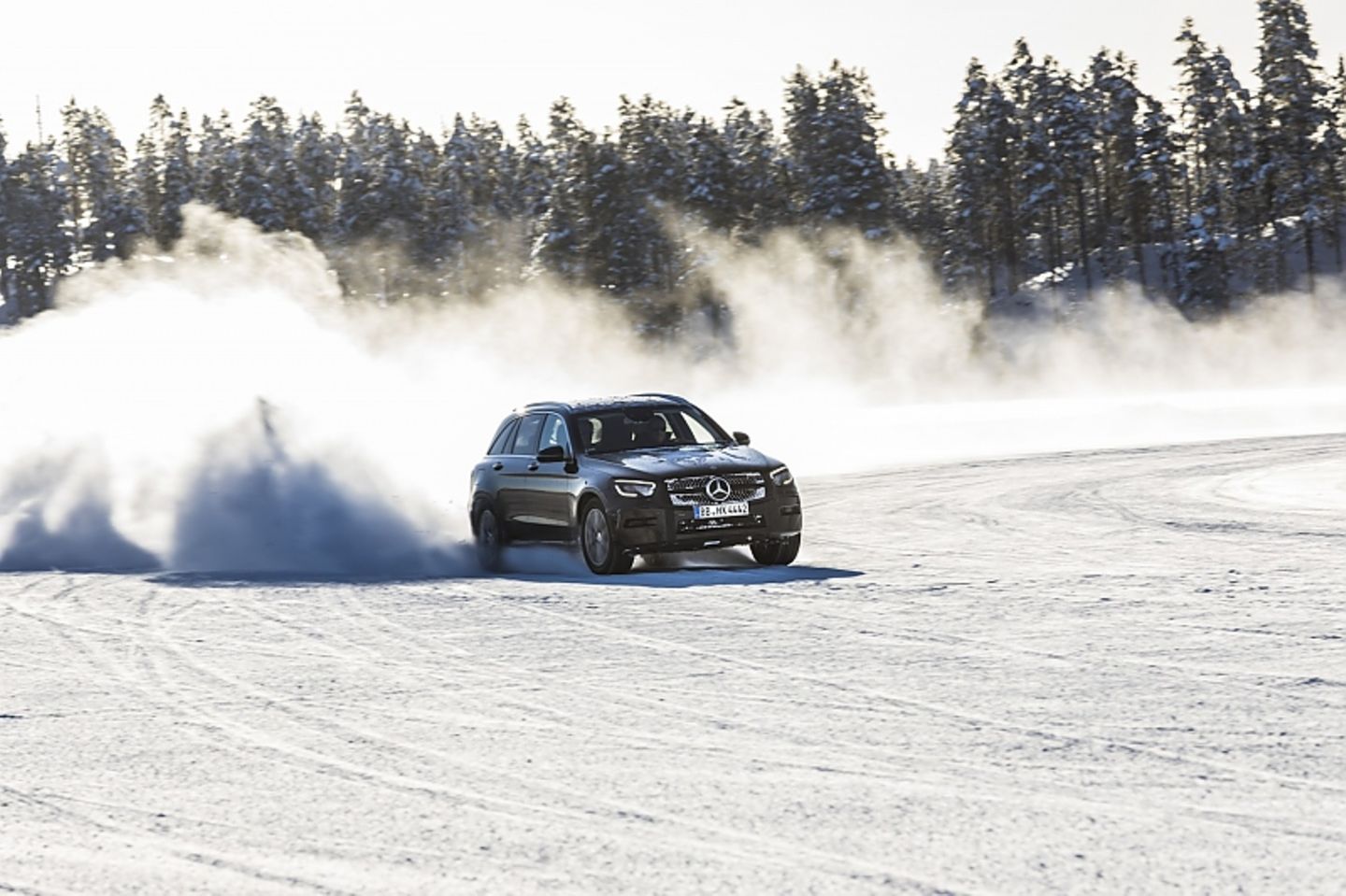 Prototyp Mercedes GLC 2020 - natürlich mit Allradantrieb
