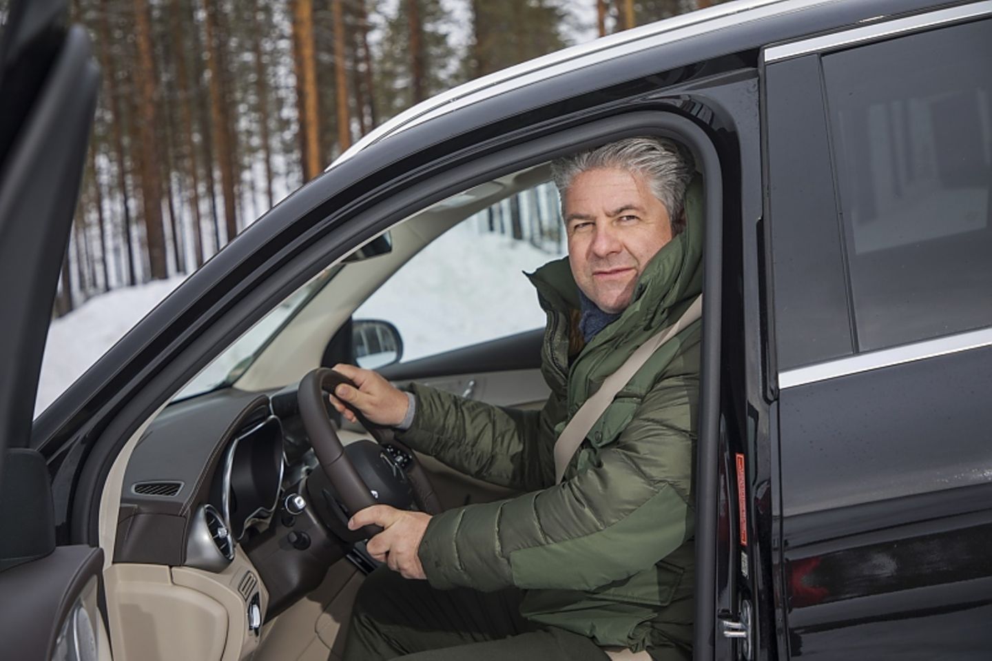 Prototyp Mercedes GLC 2020 - unterwegs im eiskalten Winter Lapplands
