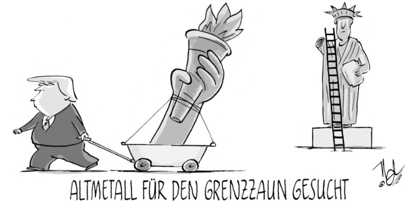 stern-Cartoon : Donald Trump: Die besten Cartoons zum Presidents' Day