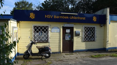 Die Geschäftsstelle des Hamburger Fünftligisten HSV Barmbek-Uhlenhorst (Archivbild)