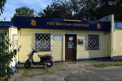Die Geschäftsstelle des Hamburger Fünftligisten HSV Barmbek-Uhlenhorst (Archivbild)