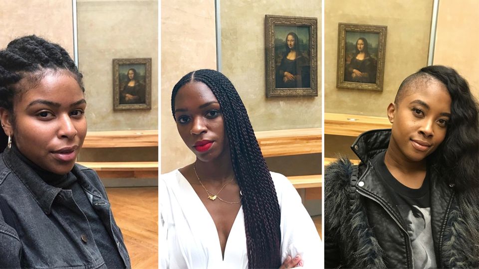 Schwarze Frauen posten Selfies mit Mona Lisa – das steckt dahinter
