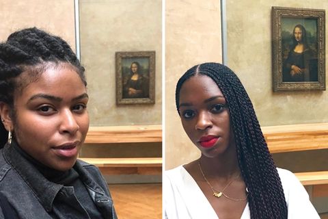 Schwarze Frauen posten Selfies mit Mona Lisa – das steckt dahinter