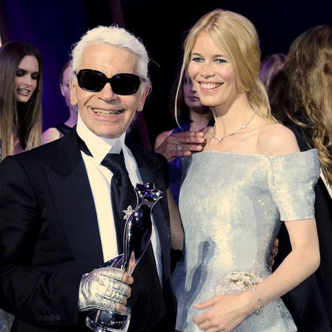 Karl Lagerfeld Claudia Schiffer