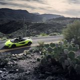 Mit einem Leergewicht von 1.297 Kilogramm ist der 600 LT Spider nur 50 Kilogramm schwerer als das Coupé