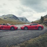 Neben dem Porsche 718 Boxster T gibt es natürlich noch einen Cayman