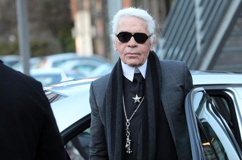 Karl Lagerfeld fuhr nicht selbst Auto, sondern ließ sich lieber chauffieren