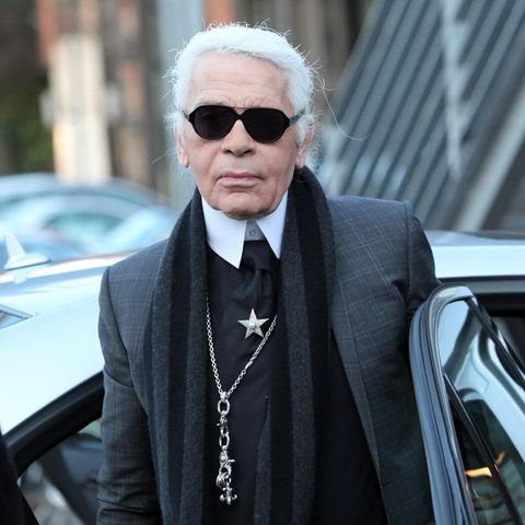 Karl Lagerfeld fuhr nicht selbst Auto, sondern ließ sich lieber chauffieren