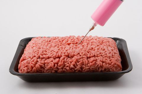 Pinker Schleim Hackfleisch