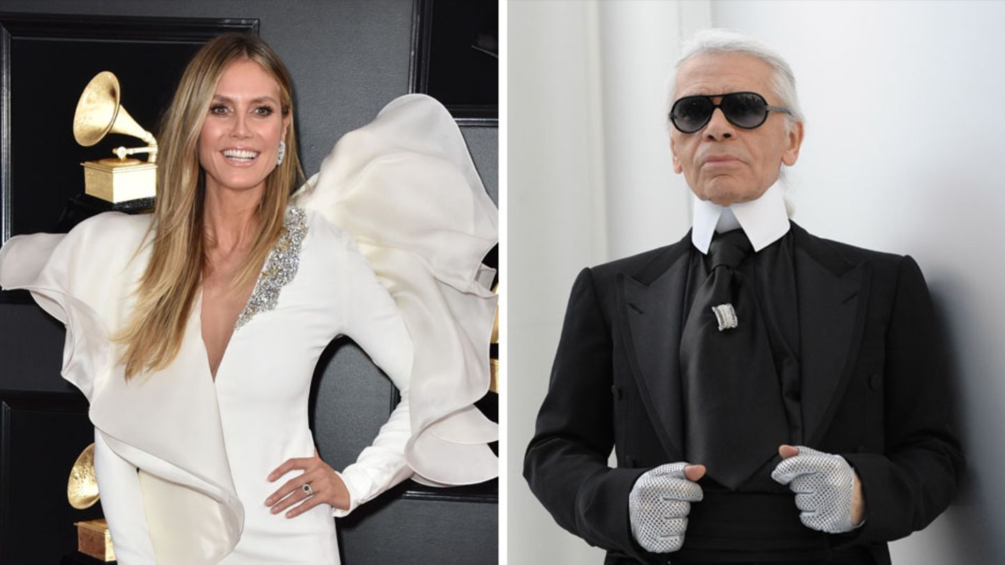 Heidi Klum Karl Lagerfeld