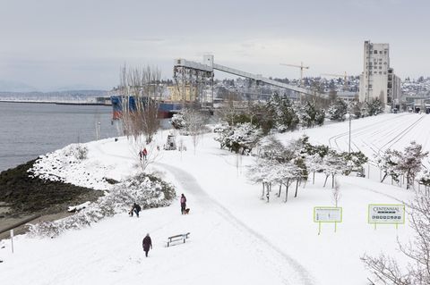 Seattle im Schnee