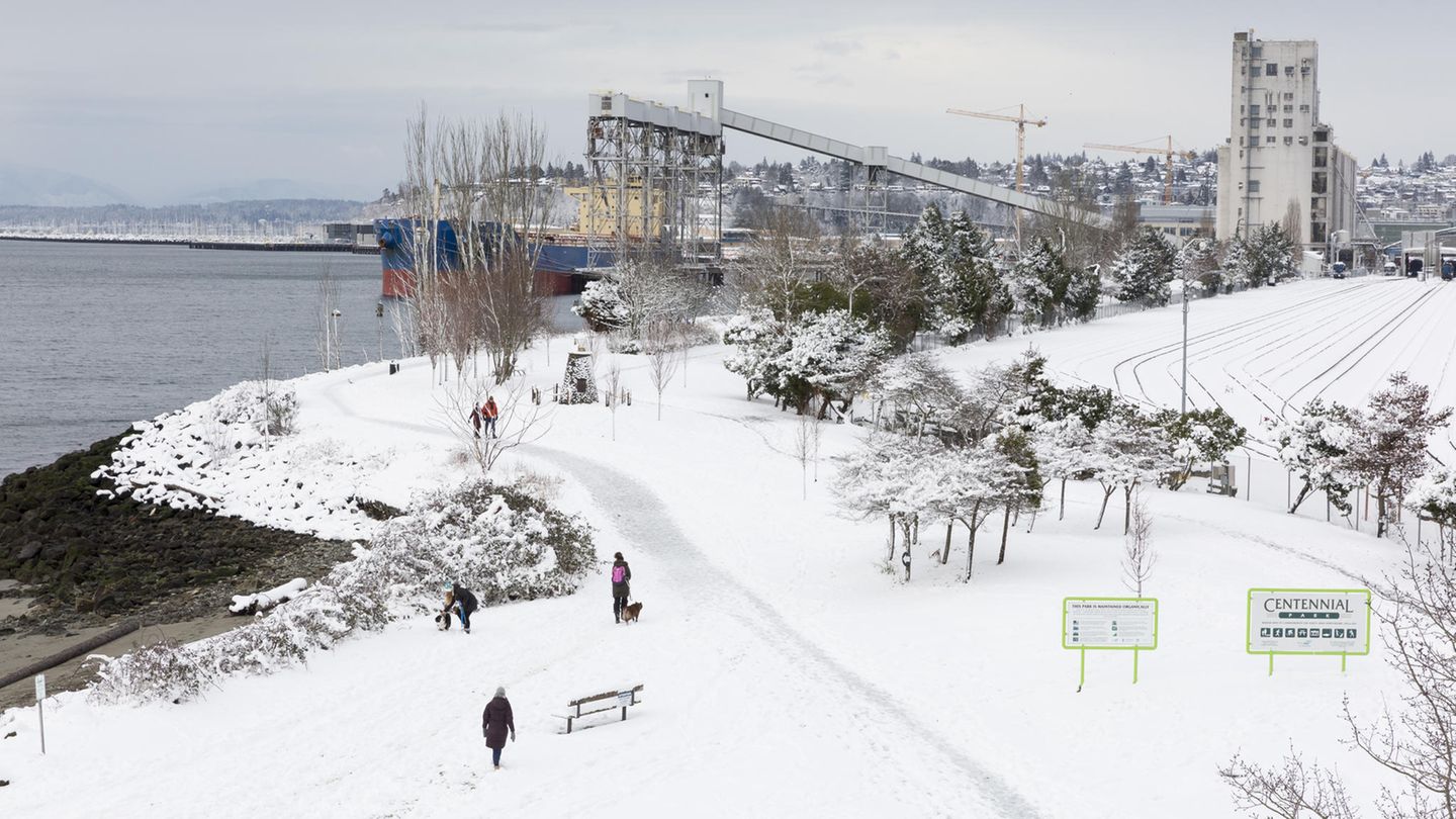 Seattle im Schnee