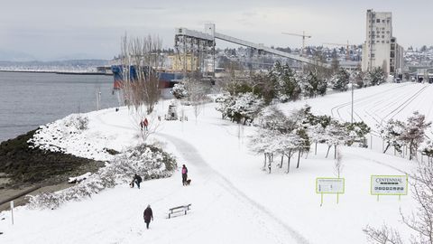 Seattle im Schnee