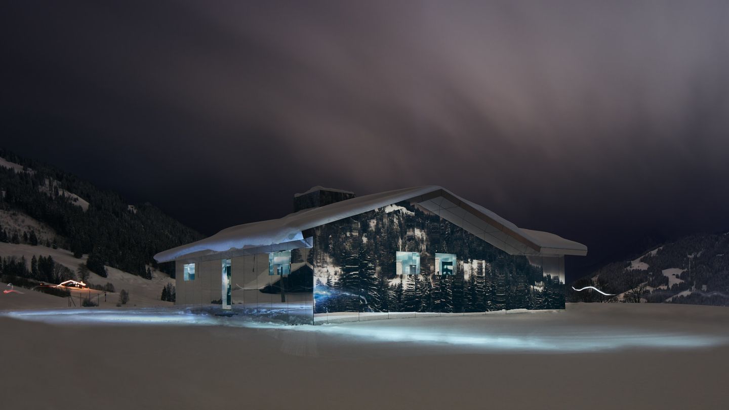 Doug Aitken "Mirage Gstaad", 2019, Part of Elevation 1049: Frequencies, Gstaad, Switzerland Image courtesy of the Artist and Luma Foundation