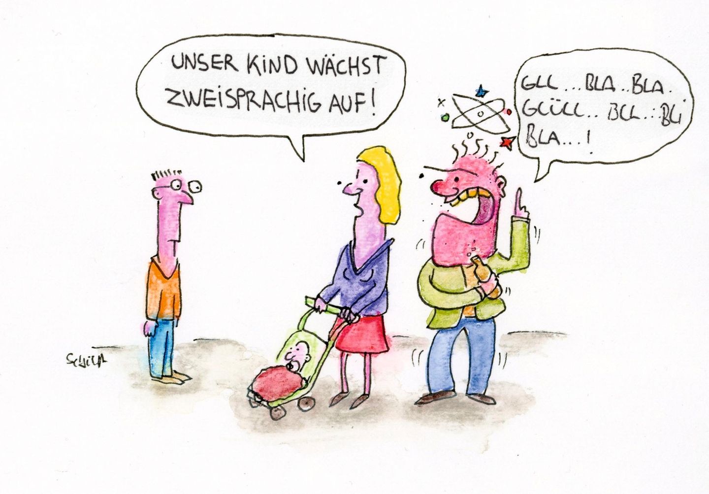 Cartoons von Tobias Schülert: Klimawandel - So schlecht geht es Frau Holle