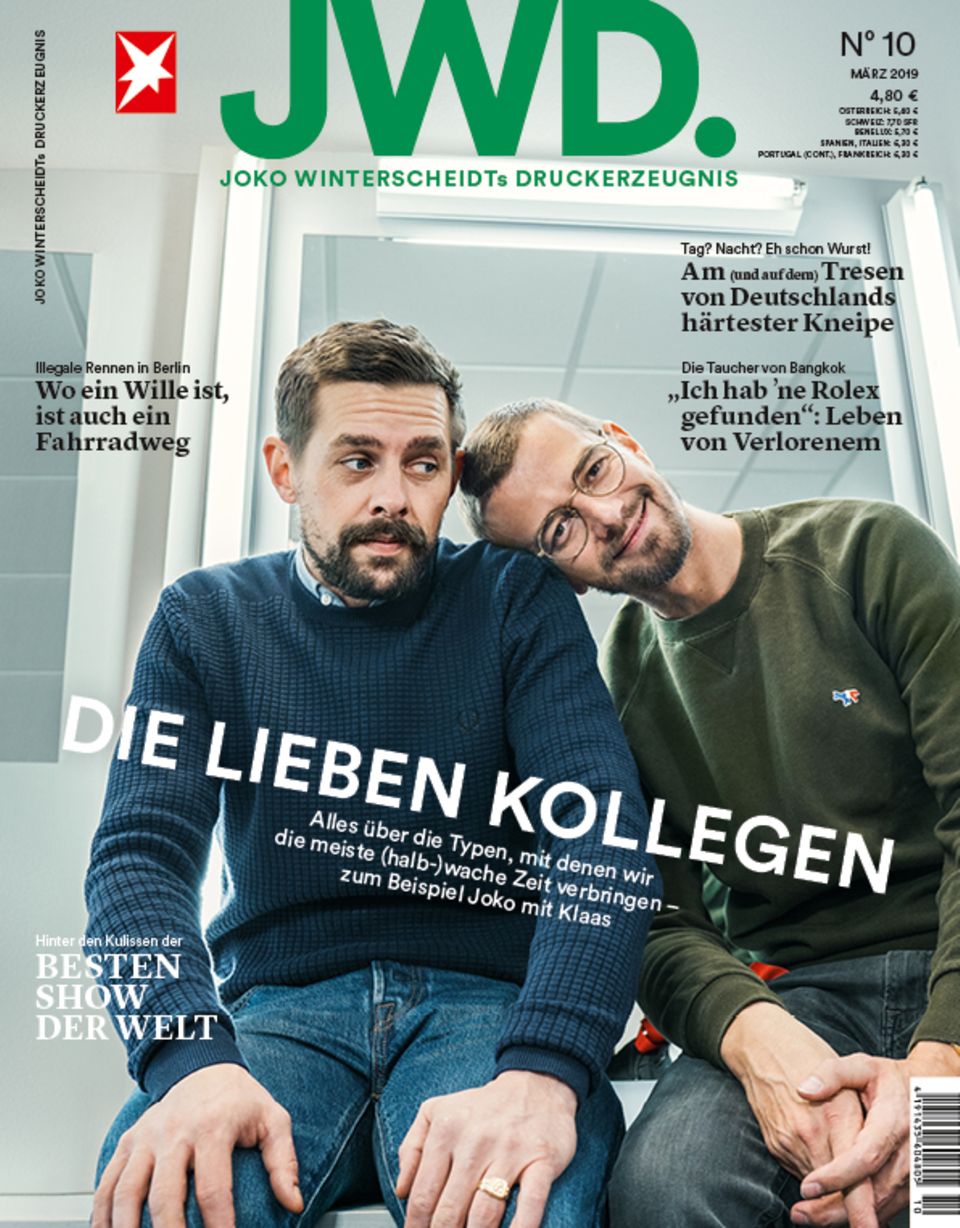 Joko und Klaas auf dem Cover der JWD, Ausgabe 10