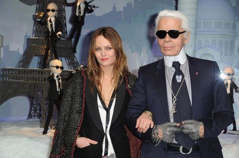 Vanessa Paradis und Karl Lagerfeld