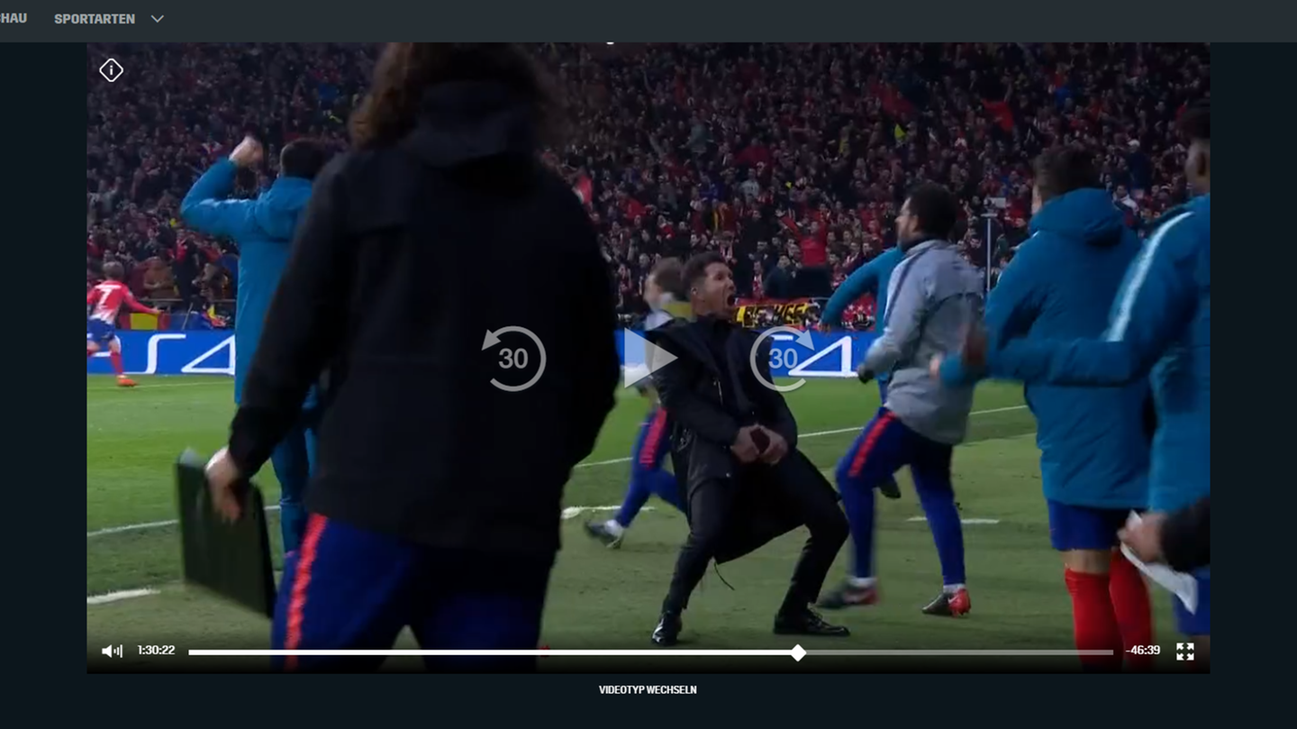 Atletico-Trainer Diego Simone