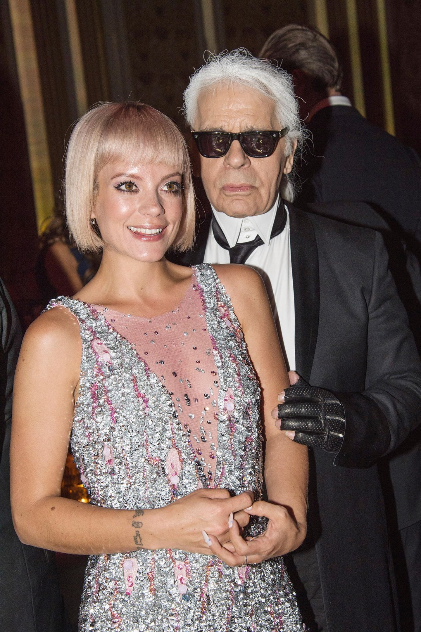 Lily Allen und Karl lagerfeld