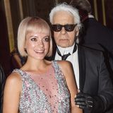 Lily Allen und Karl lagerfeld