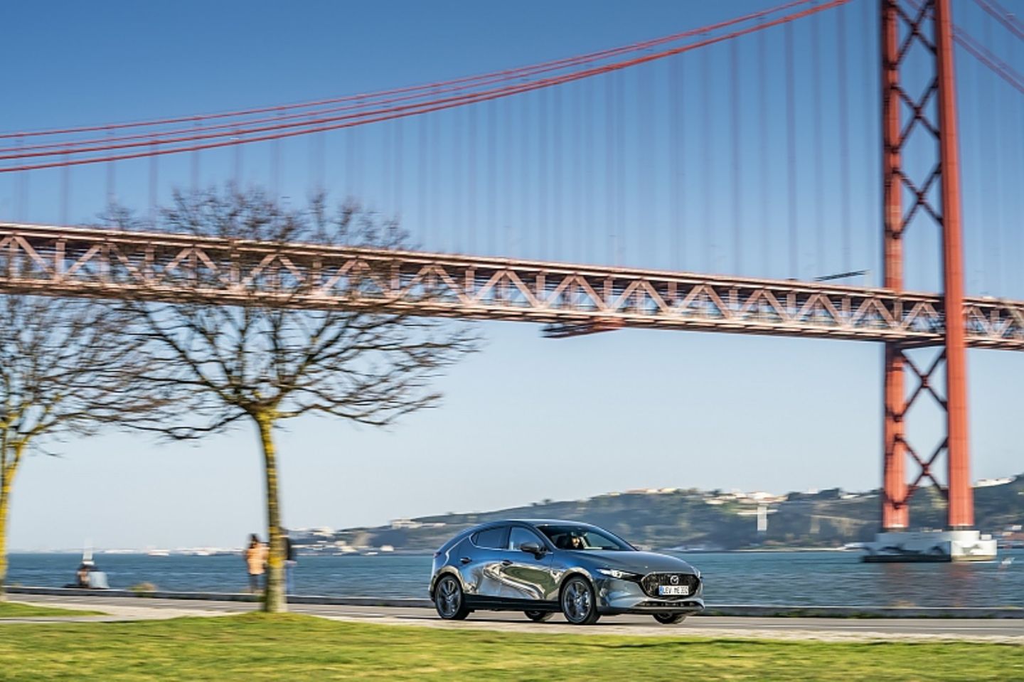 Das Design des Mazda 3 Fließheck ist auffällig