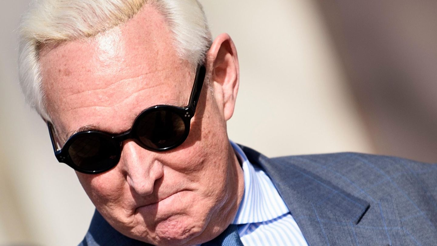 Roger Stone, ehemaliger Wahlkampfberater von US-Präsident Donald Trump vor dem Bezirksgericht in Washington
