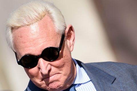Roger Stone, ehemaliger Wahlkampfberater von US-Präsident Donald Trump vor dem Bezirksgericht in Washington