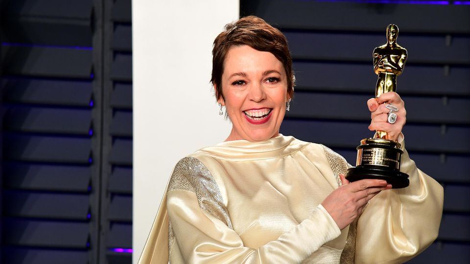 Olivia Colman freute sich ungemein über ihren Oscar